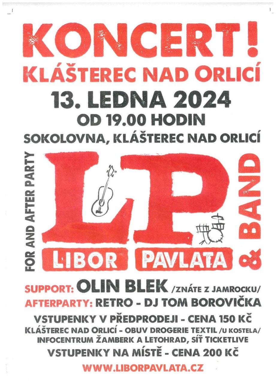 Koncert LP Band Libor Pavlata