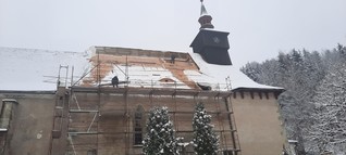 Rekonstrukce střechy na kostele